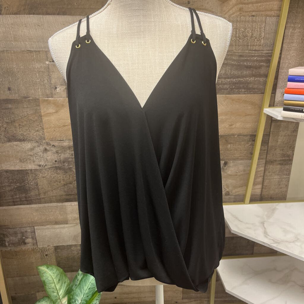 GUESS Black Tank Top Blouse Size XL