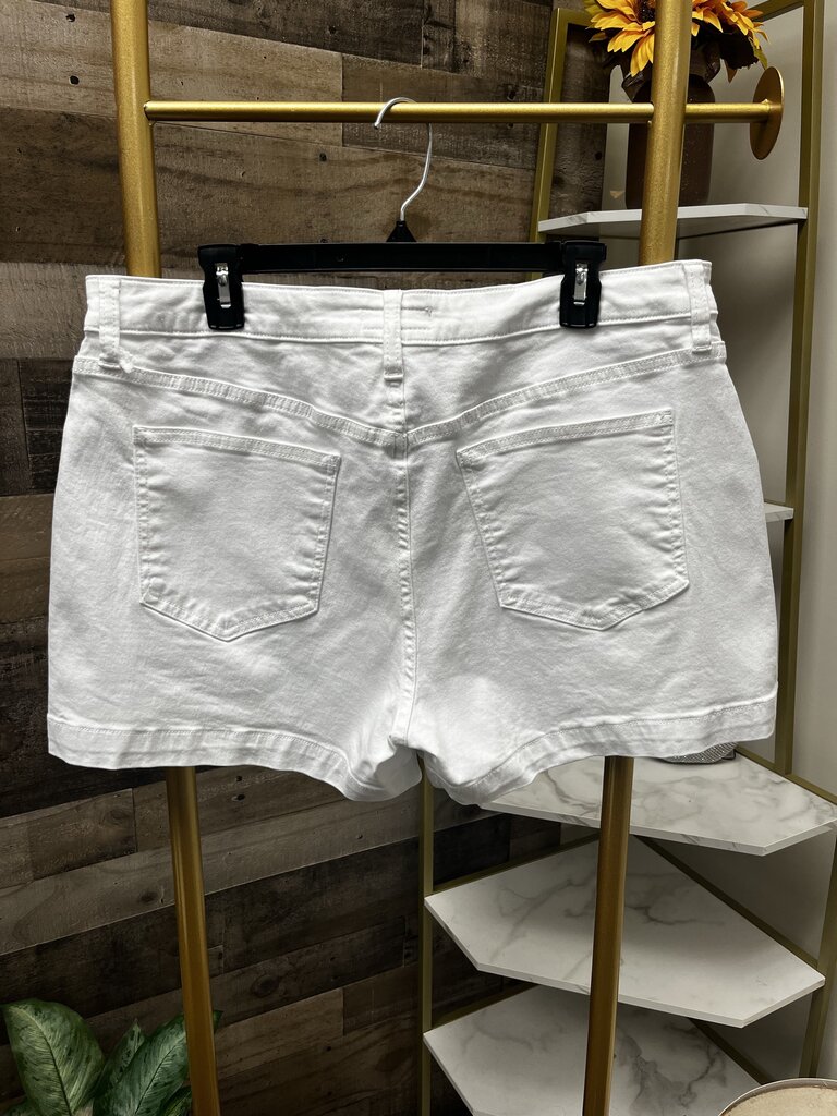 Kut From The Kloth Jane High Rise Short White Size 14
