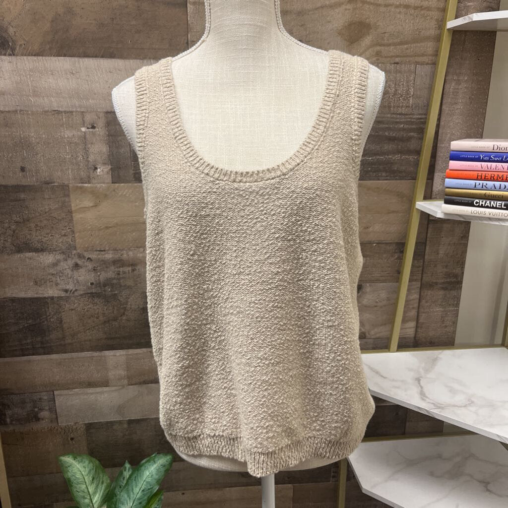 Z Supply Tan Knit Tank Top Size XL