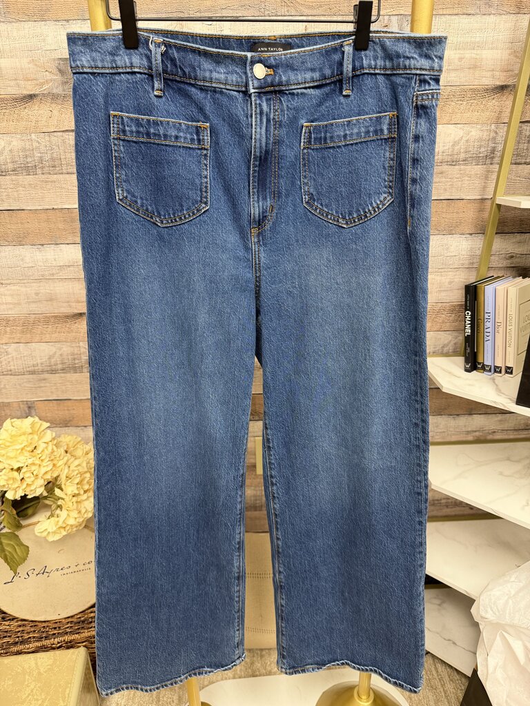 Ann Taylor Wide Leg Jean Size 14