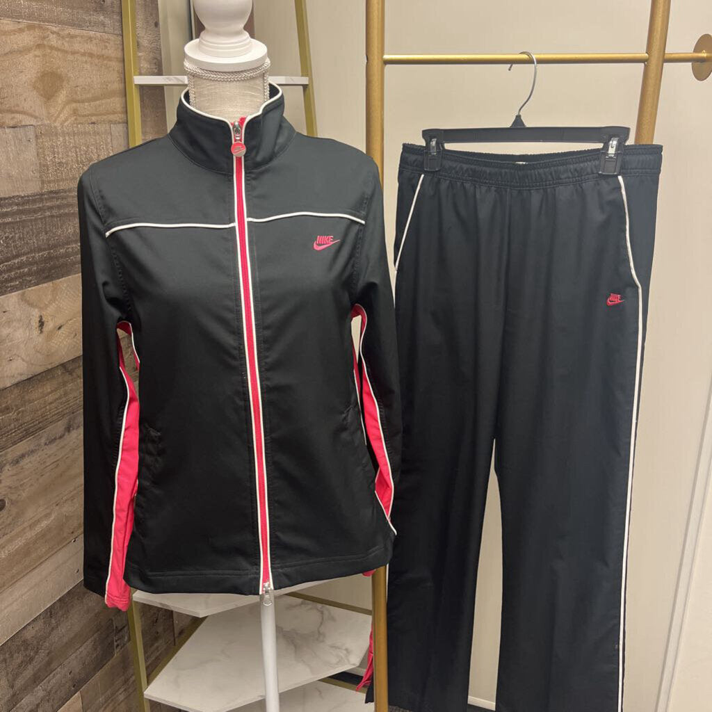 Nike Black & Pink Y2K Vintage Track Set Size M