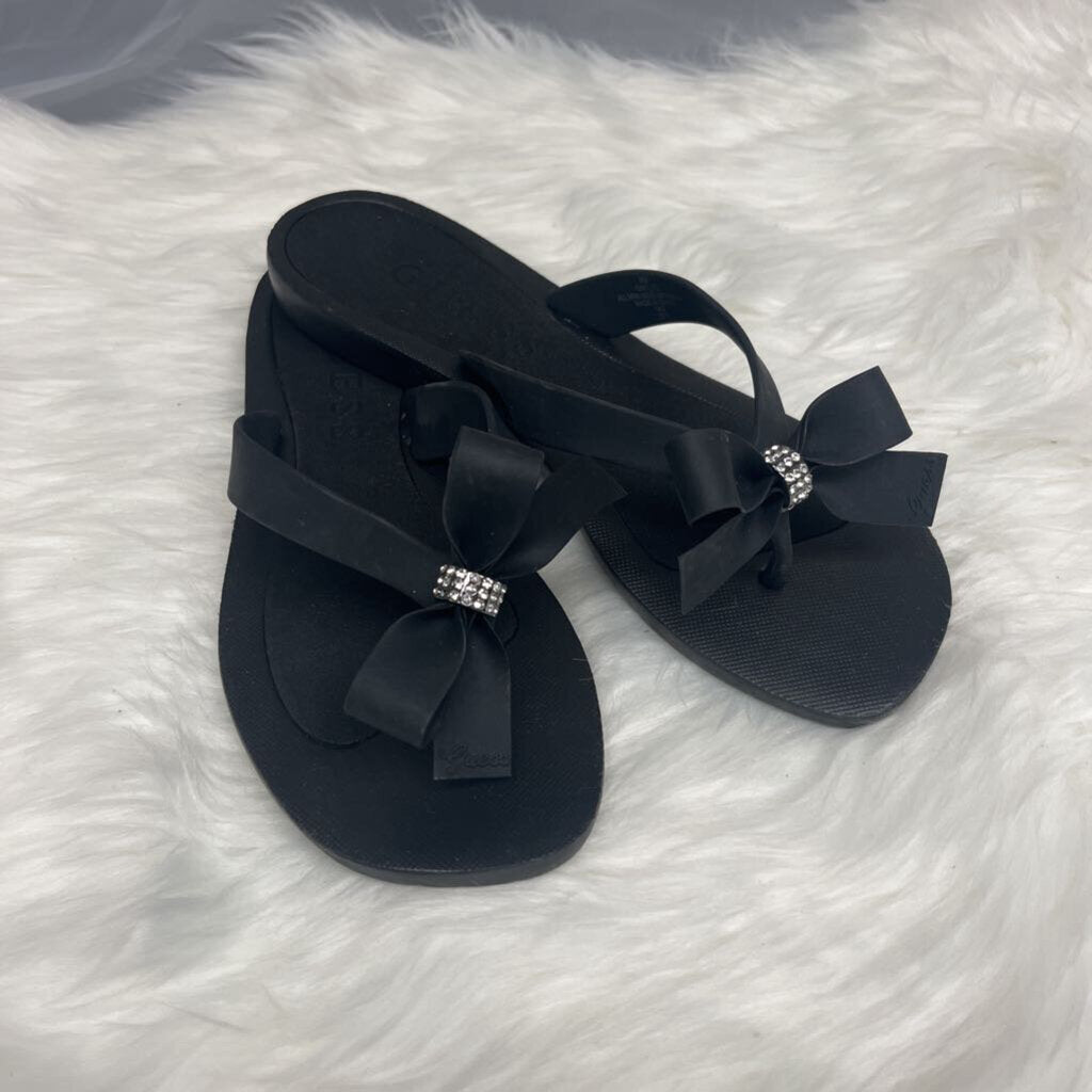 Guess Tutu Black Flip Flops Size 9
