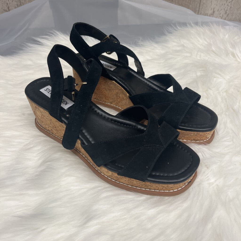 Steve Madden Robbin Sandal Black Size 8.5