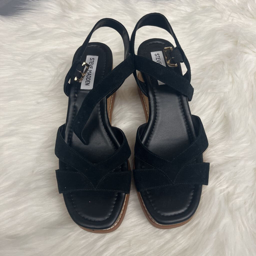 Steve Madden Robbin Sandal Black Size 8.5