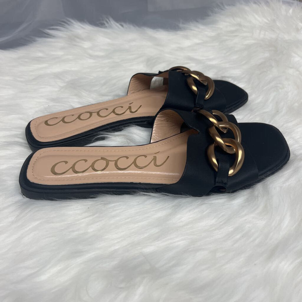 Baylor Sandals by CCOCCI Chain Link Slides Size 8