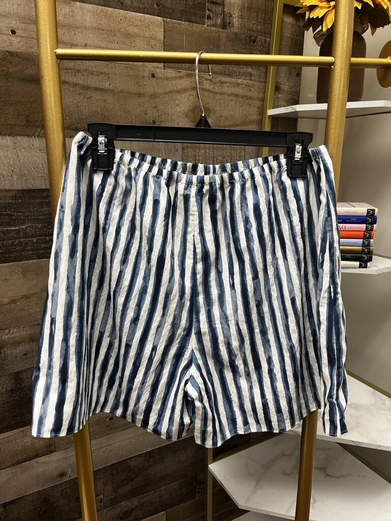 Vince Women's Painterly Stripe Pull On Shorts Size S