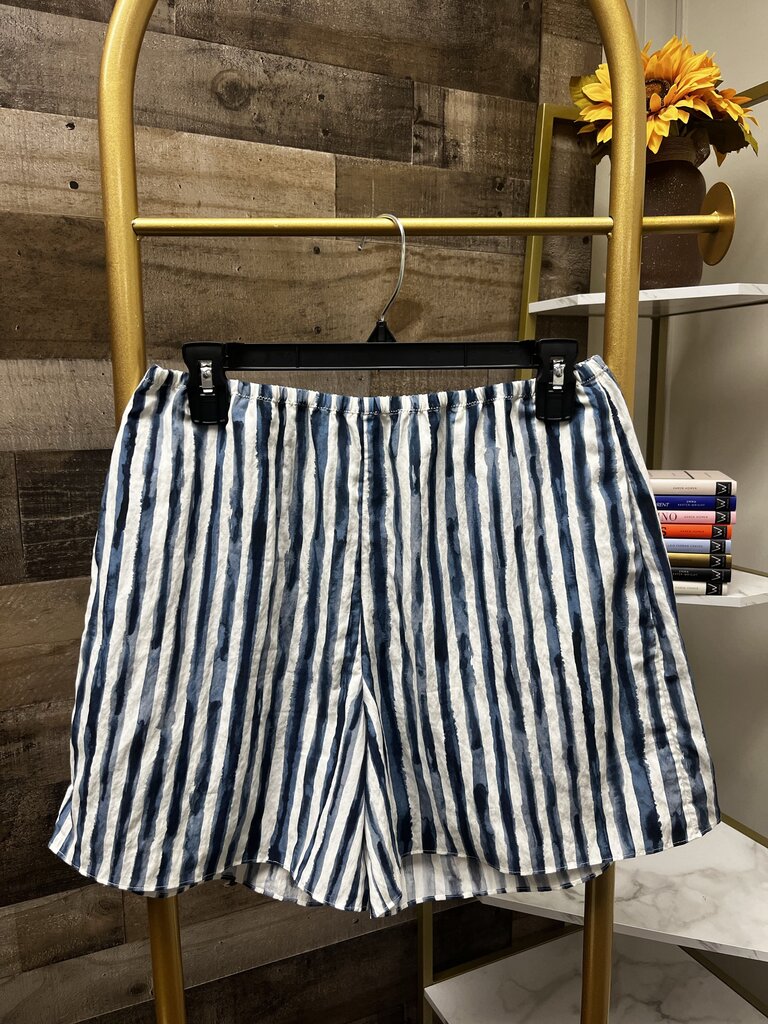 Vince Women's Painterly Stripe Pull On Shorts Size S