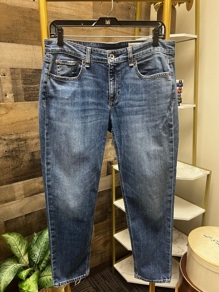 Rag & Bone Dre Low-Rise Slim Boyfriend Jeans Medium Wash Size 28