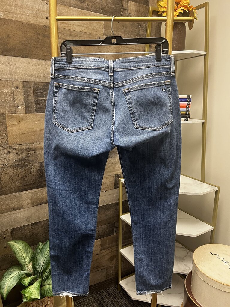 Rag & Bone Dre Low-Rise Slim Boyfriend Jeans Medium Wash Size 28