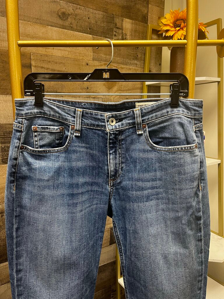 Rag & Bone Dre Low-Rise Slim Boyfriend Jeans Medium Wash Size 28