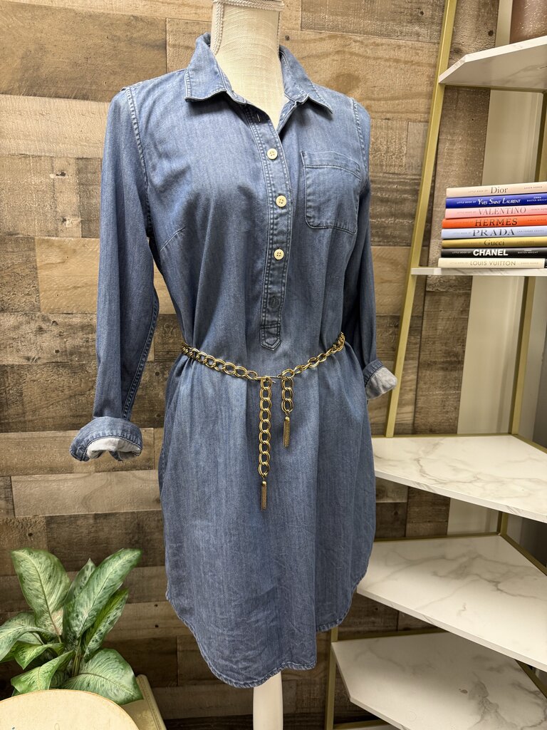 Gold Chain Belt w/Chain Tassels