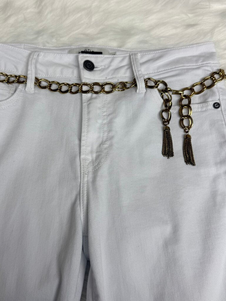 Gold Chain Belt w/Chain Tassels