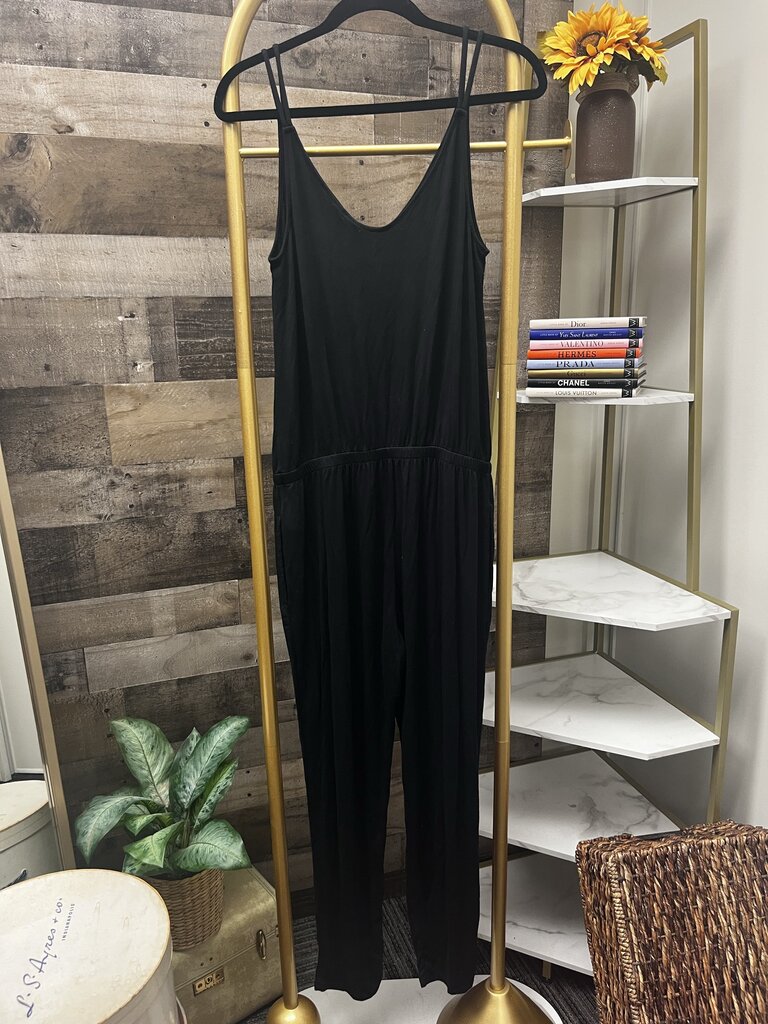 GAP Black Cinch Waist Jumpsuit Size S