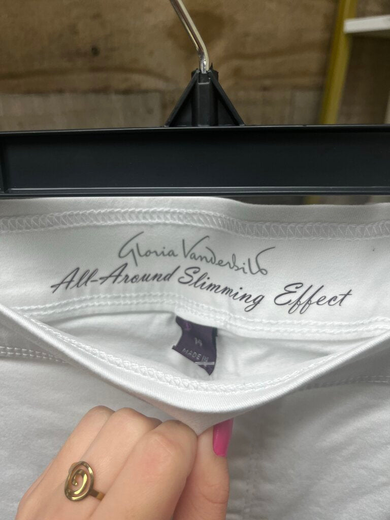 Gloria Vanderbilt All-Around Slimming Effect White Jeans Size 14