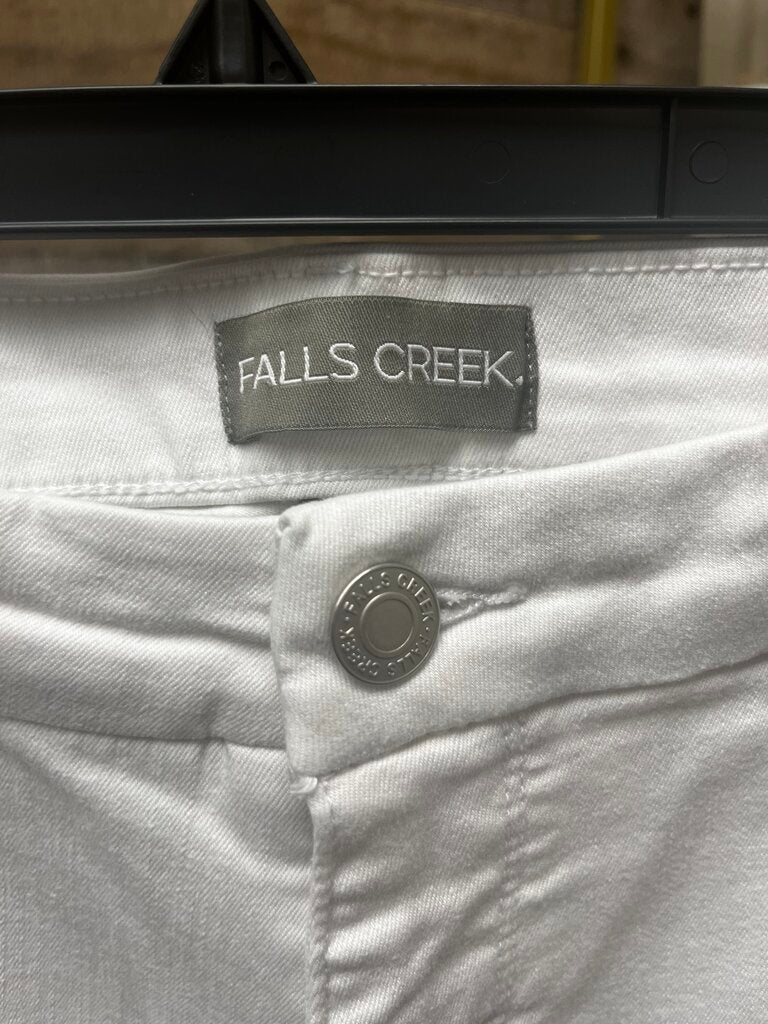 Fall's Creek White Twill Jean Capris Size 14