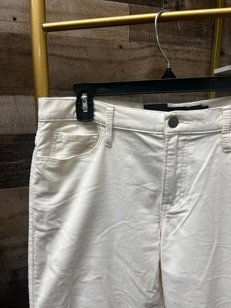 NWT Calvin Klein Straight Corduroy Jeans White Size 14/32