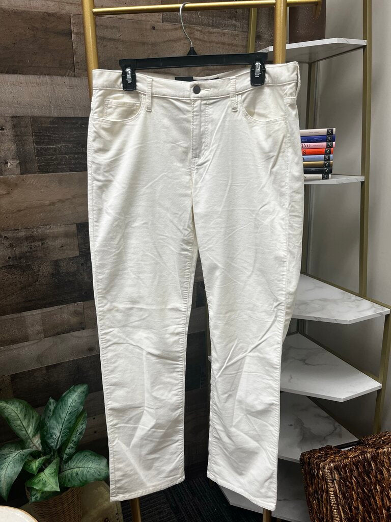 NWT Calvin Klein Straight Corduroy Jeans White Size 14/32