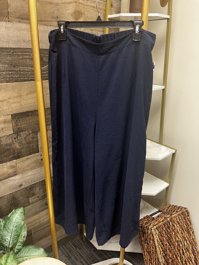 ROYLAMP Women's 2 Piece Outfit Basic Top and Cropped Wide Leg Pant Set Size XL