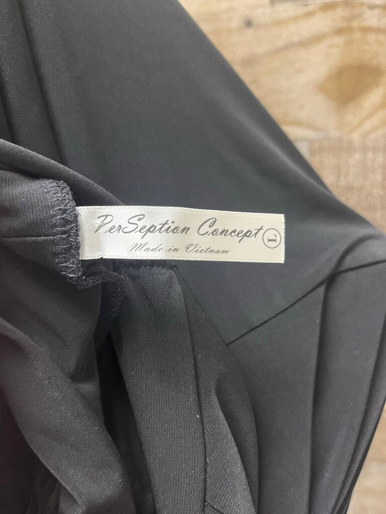 PerSeption Concept Mock Neck Sleeveless Blouse Size L