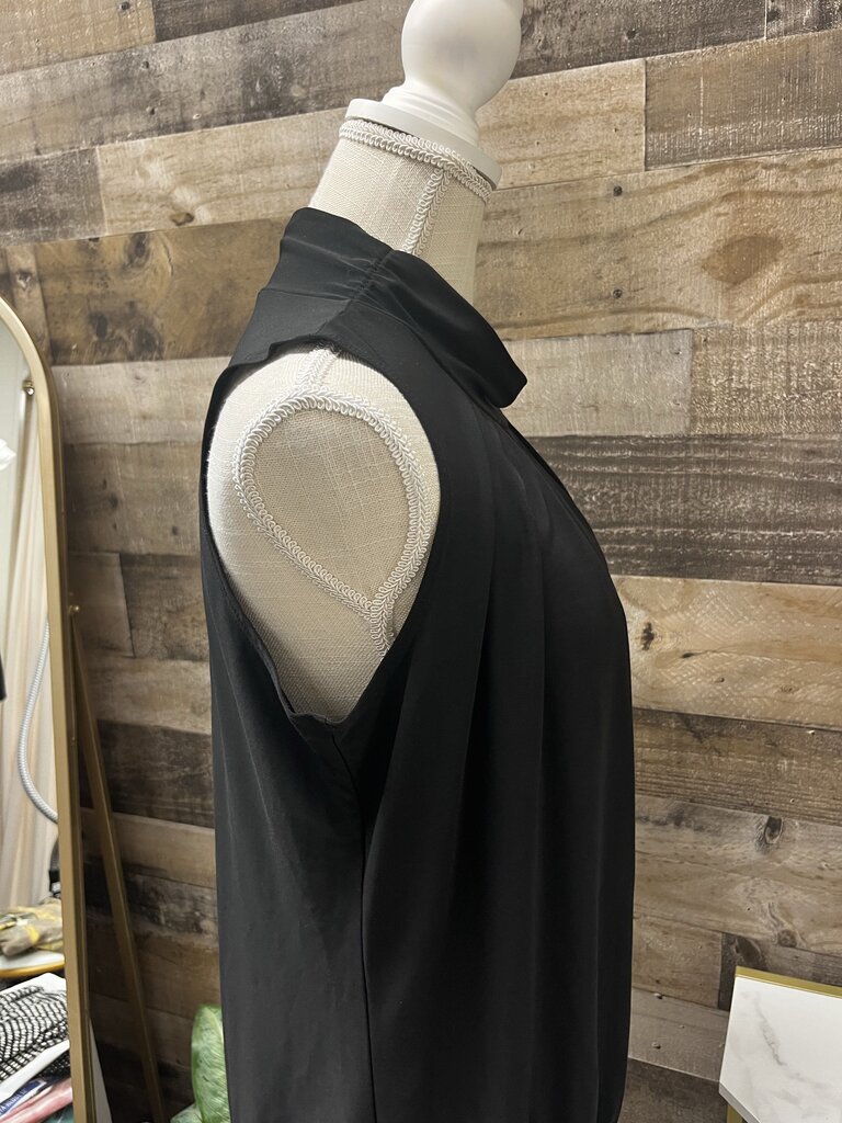 PerSeption Concept Mock Neck Sleeveless Blouse Size L