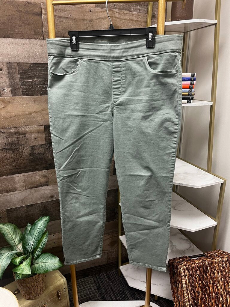 Gloria Vanderbilt All-Around Slimming Effect Olive Pants Size 14