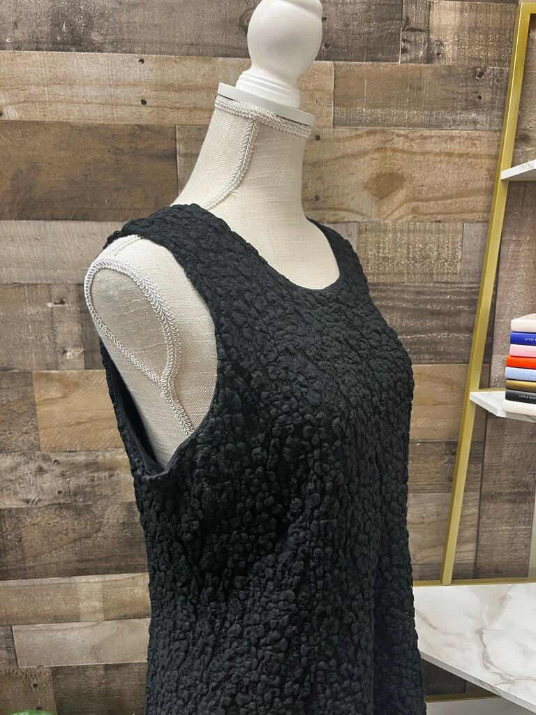 Chicos Women's Elegant Black Lace Sleeveless Top Size 2