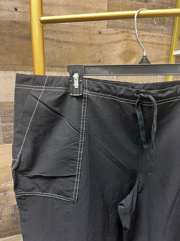 Freestyle by Danskin Black Nylon Athletic Pants Cropped Size XL