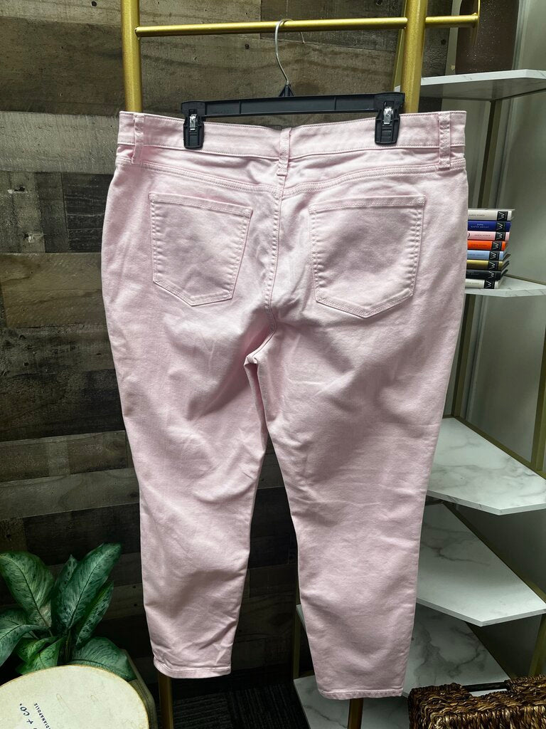 St. John's Bay Women's Light Pink Skinny Leg Jeans Size 18