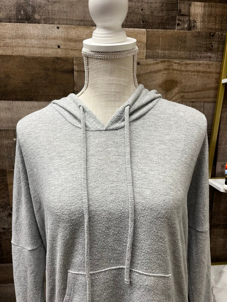 Enti Clothing Grey Oversized Drawstring Hoodie Size S