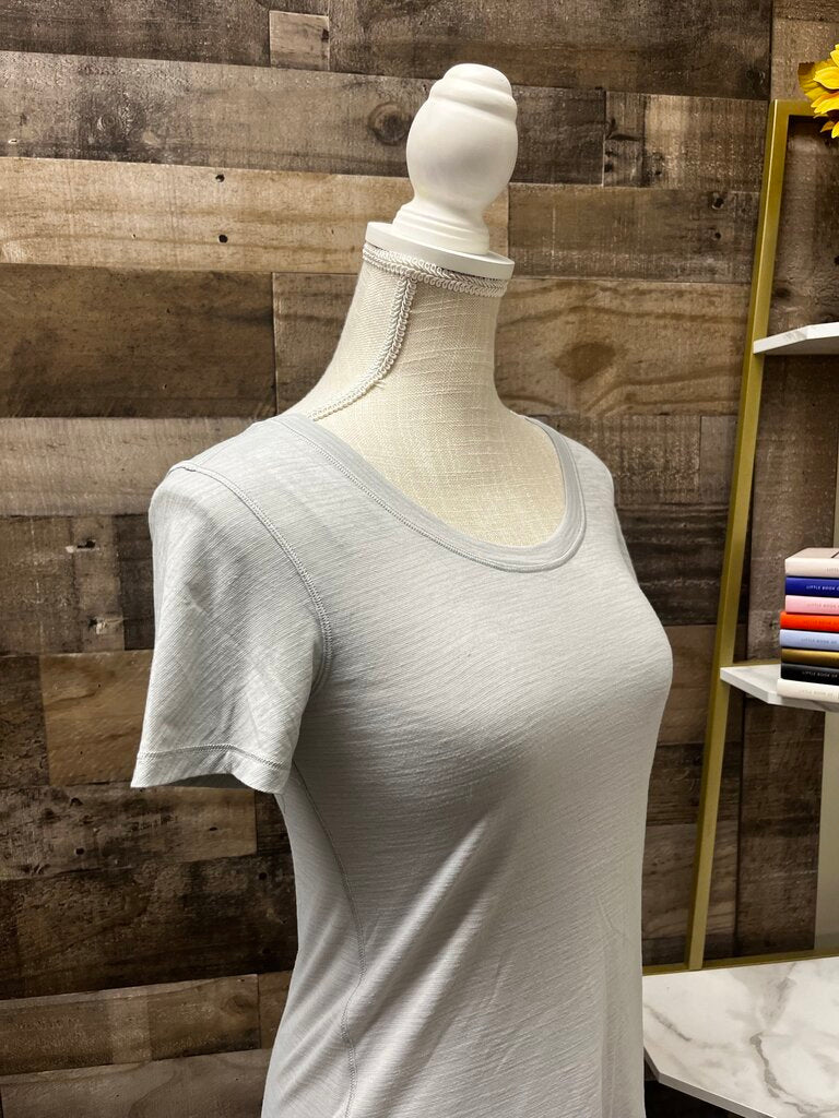 Lululemon Light Grey Heathered Tee Size 4