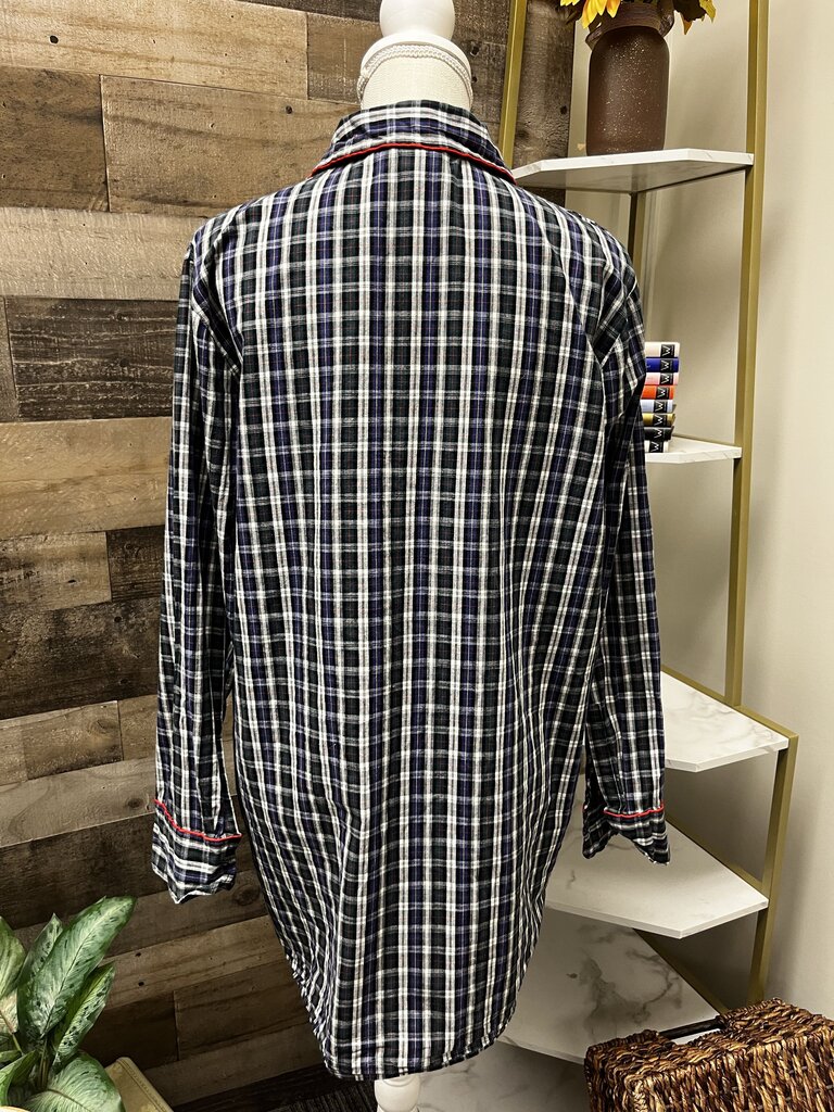 Gap Body Plaid Oversized Long Sleeve Button Down Size L