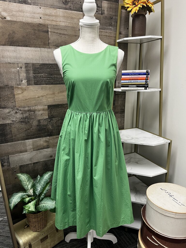 J Crew Green Baby Dolly Midi Dress Size 0