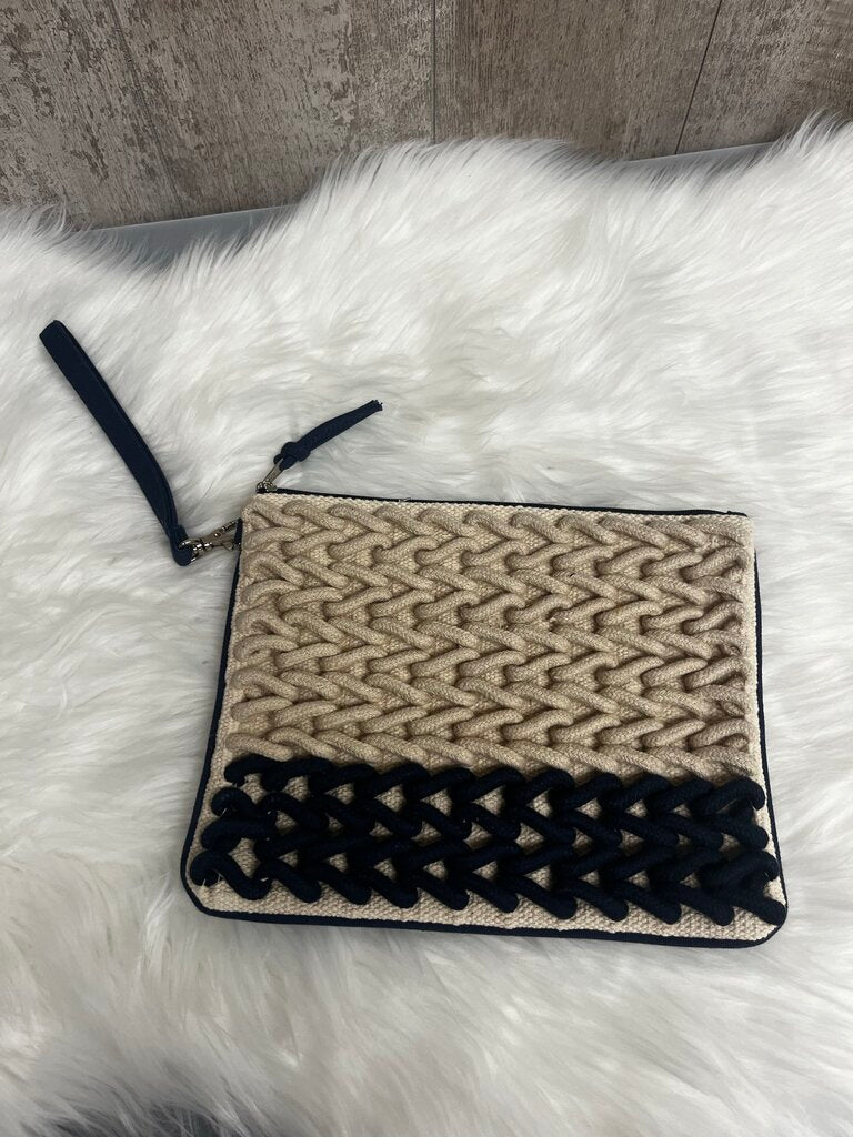 NWT Macrame Detail Large Clutch Bag