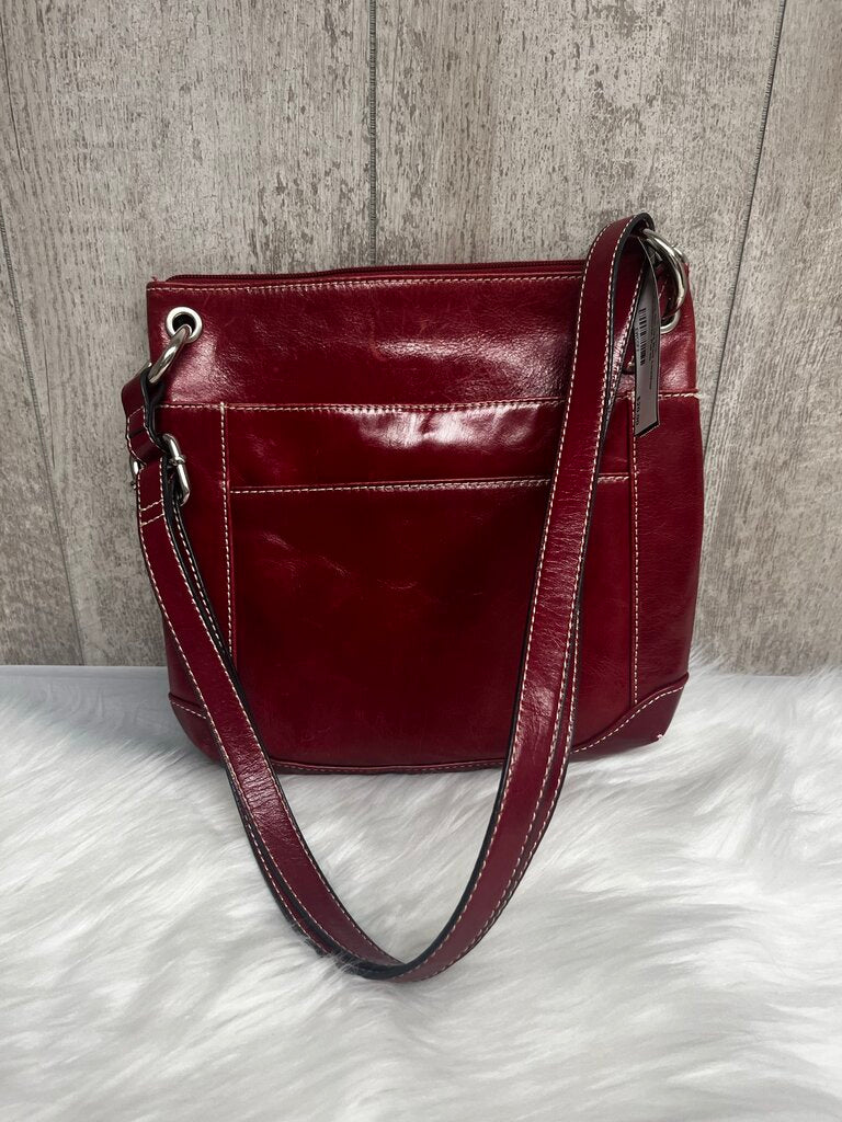Giani Bernini Red Leather Crossover Purse