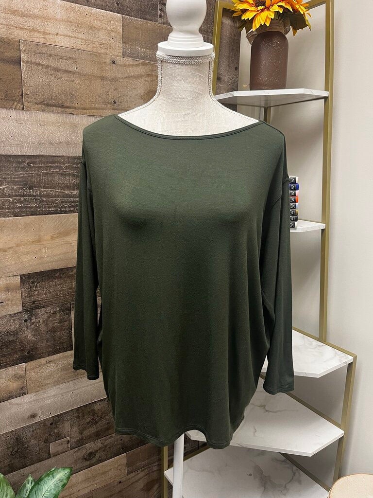 Green Long Sleeve Tee Size M