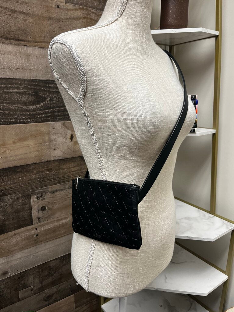 Calvin Klein Signature Logo Black Belt Purse Fanny Pack