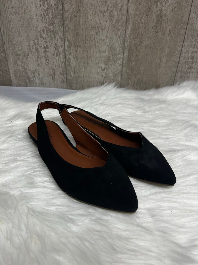 Indigo Rd. Classic Ballet Flats Audrey Hepburn Style Black Slingback Flats Size 8.5