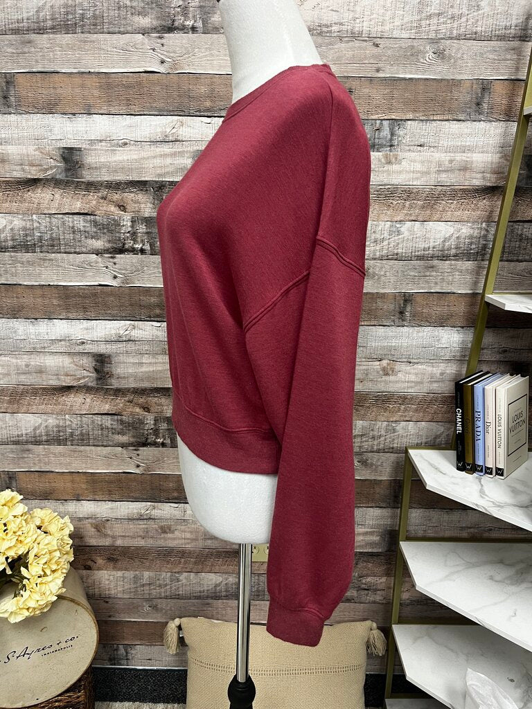 Altar'd State Red Cropped Sweatshirt XS