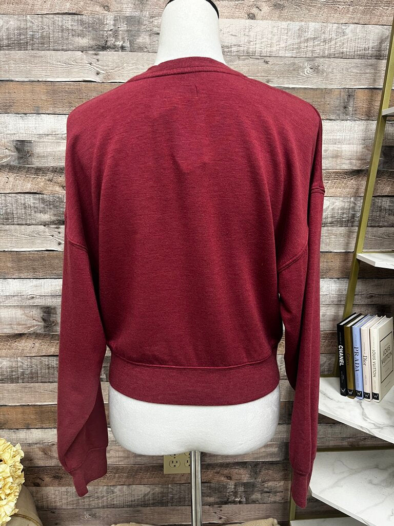 Altar'd State Red Cropped Sweatshirt XS