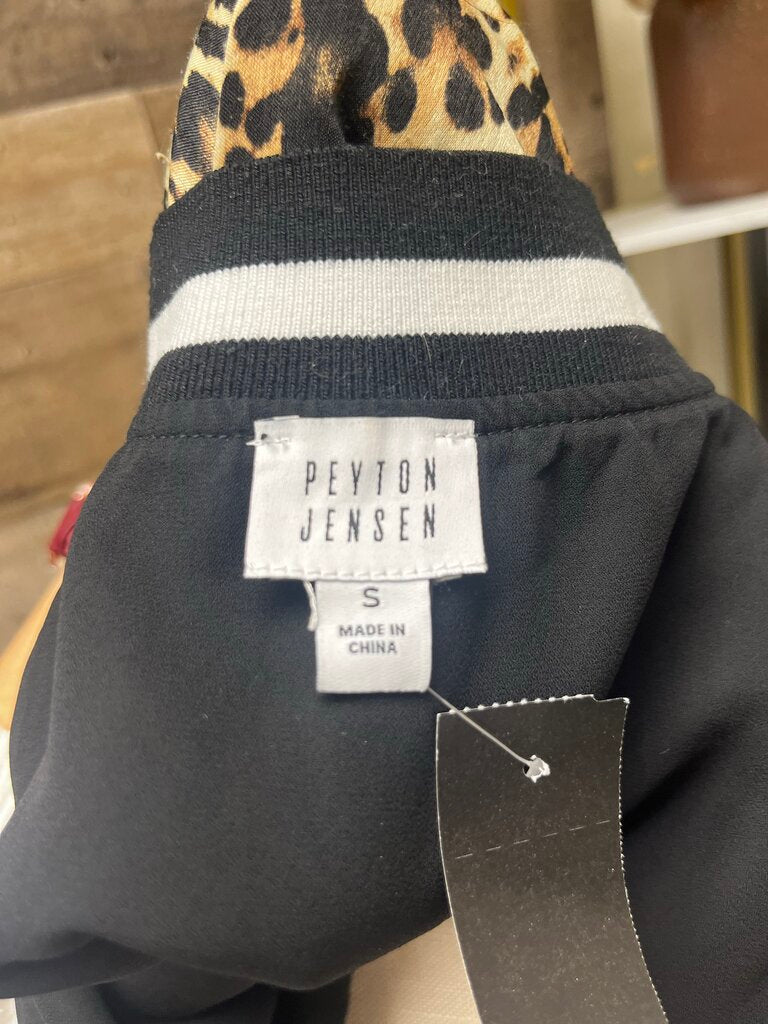 Peyton Jenson Leopard Print Bomber