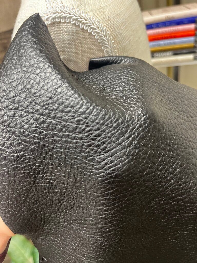 Shiraleah Super Soft Black Vegan Leather Tote w/Gold Studs