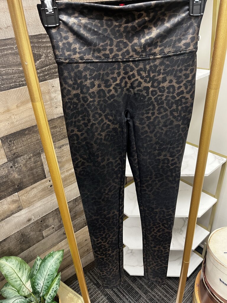 Spanx Metallic Animal Print Leggings
