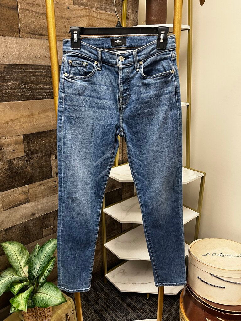 7 For All Mankind Josefina Boyfriend Button Fly Denim