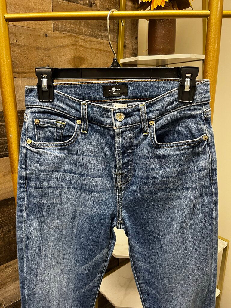 7 For All Mankind Josefina Boyfriend Button Fly Denim