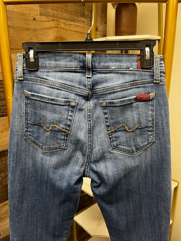 7 For All Mankind Josefina Boyfriend Button Fly Denim