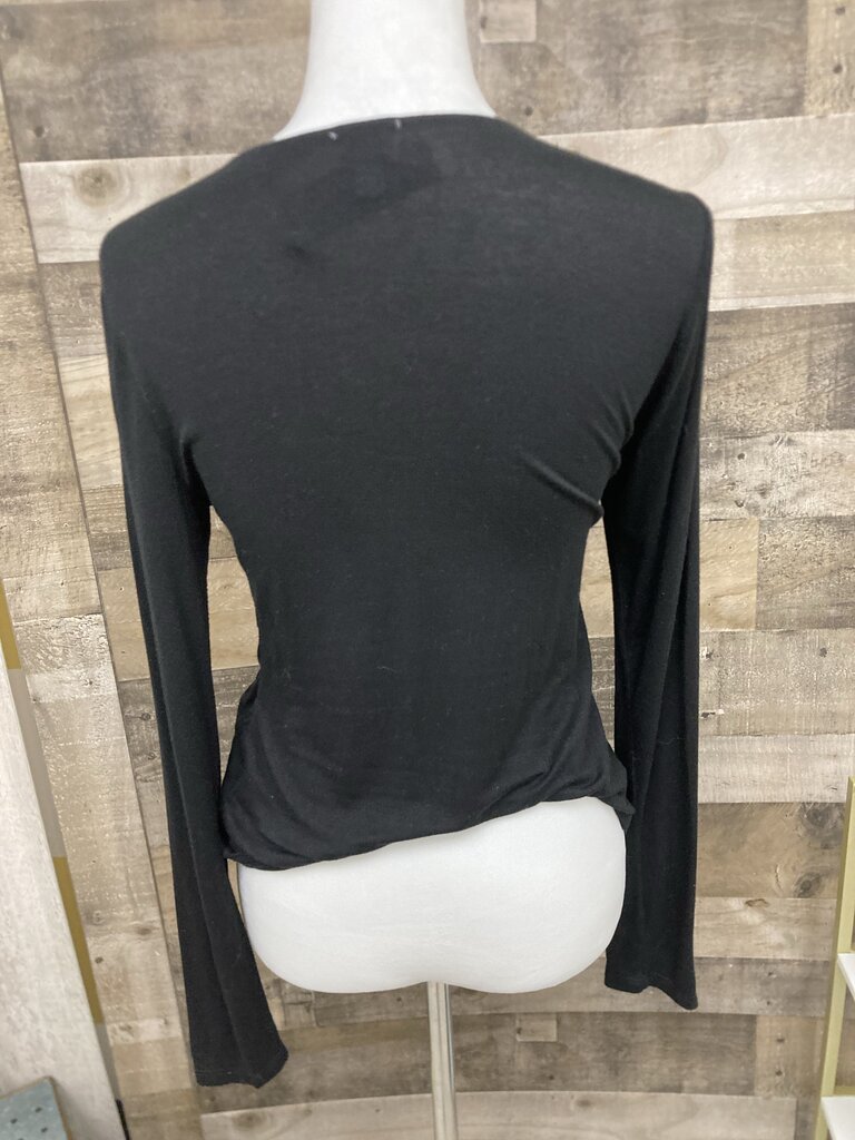 Peyton Jensen Black Side Key Hole Tee