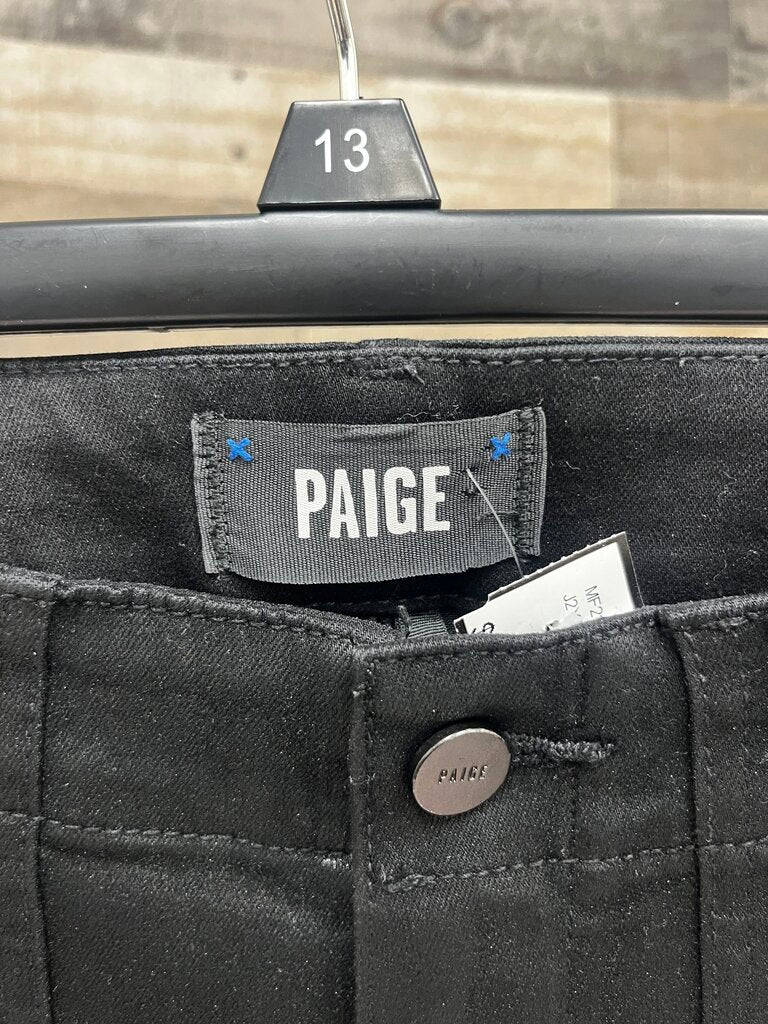 Paige Faux Black Mayslie Jogger Denim