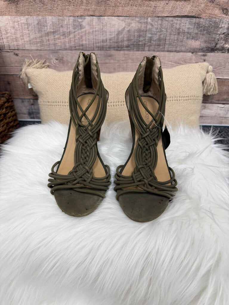 Adam Tucker Olive Green Block Heel Sandal
