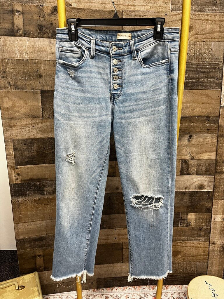 Altar'd State Button Fly Distressed Jeans