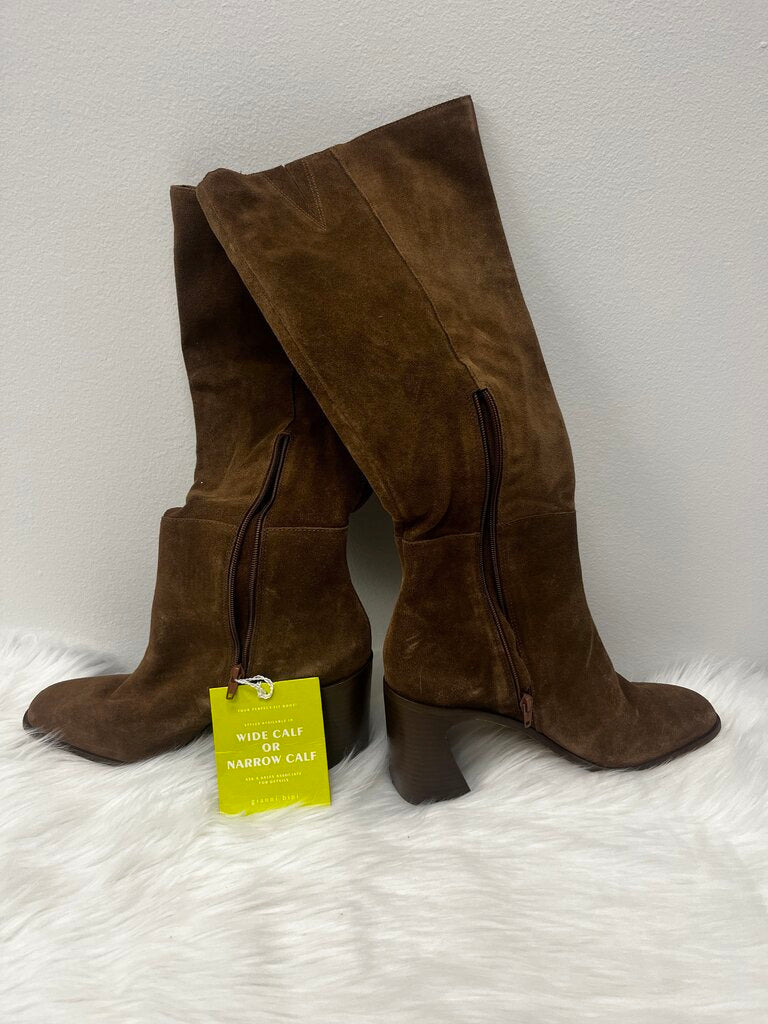NWT Gianni Bini Chase Brown Suede Knee High Boots
